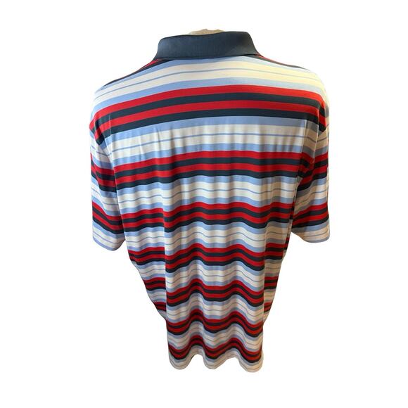 Nike Golf Tour Performance Dri-FIT Striped Polo Shirt XXL Multicolor - Picture 3 of 5